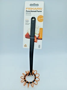 Fiskars Spiral Whisk Functional Form - Black/Orange. S35B - Picture 1 of 7