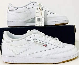 Zapatos para mujer Reebok Club C 85 talla (11) blancos/viejos Gris/Goma BS7686 NUEVO EN CAJA - Imagen 1 de 8