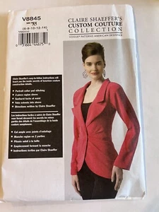Claire Shaeffer Custom Couture Collection Uncut Vogue Pattern V8845 Sz 6-14 - Picture 1 of 3