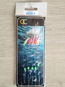 2018-1 Mackeral Feathers Hokkai hockeye sea lures mini shrimp tinsel sea - Picture 1 of 1