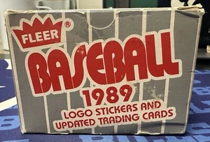 1989 Fleer Logo Stickers And Updated Trading Cards *NOT SEALED* - Picture 1 of 3