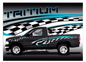 Tritium vinyl graphic decal car truck semi motorcycle go kart race car set - Picture 1 of 10