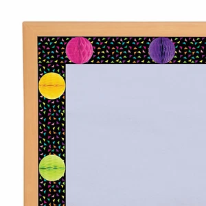 3D Confetti Classroom Bulletin Board Borders, Educational, 12 Pieces - Picture 1 of 3
