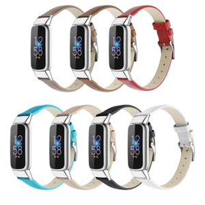 For Fitbit Luxe Genuine Leather Replacement Watch Wrist Band Strap Bracelet Loop - Picture 1 of 47