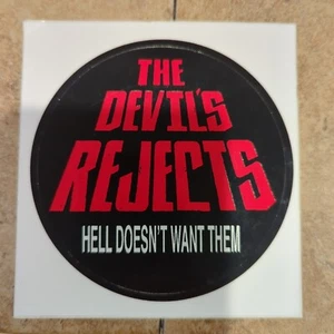 The Devils's Rejects - Unused Round 4 In Sticker - Vintage 2000s Rob Zombie - Picture 1 of 1