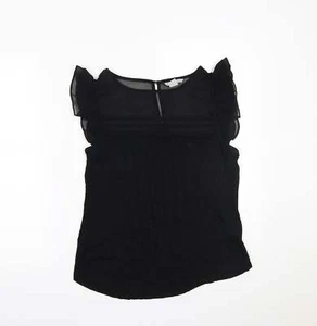 H&M Womens Black Viscose Blend Blouse Size M - Picture 1 of 12