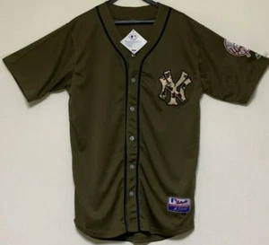 New York yankees Jeter green adult MLB Baseball jersey brand new - Picture 1 of 2