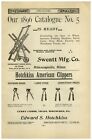 1896 PAPER AD Hotchkiss American Hair Clippers Horse Sheep 