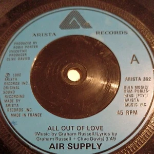 Air Supply - All Out Of Love. vinyl records 7 inch - Picture 1 of 4