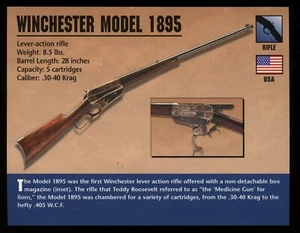 Winchester Model 1895 Rifle Atlas Classic Firearms Card - Picture 1 of 1