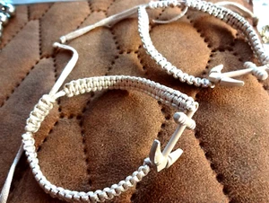 2 X Partner Armband Anker maritimTau verstellbar creme beige Allergiefrei SEE - Bild 1 von 2