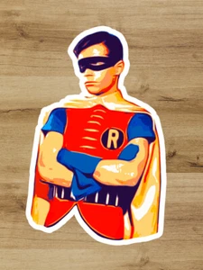 Robin Premium Decal Sticker Laptop Car Bottle Book Superhero Batman Dark Knight - Picture 1 of 5