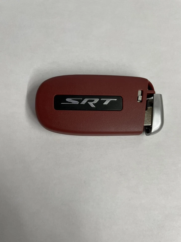 DODGE CHRYSLER JEEP SRT RED KEY SHELL 5 BUTTON WITH LOGO - Image 1 of 3