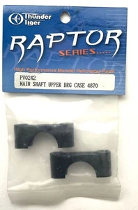 PV0242 Main Shaft Upper Bearing Case Thunder Tiger RC Heli Raptor 60, 90 New - Picture 1 of 2