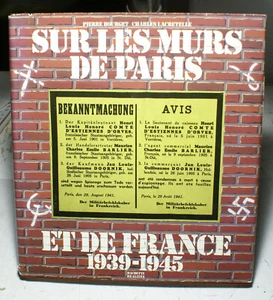39-45/AFFICHES/SUR LES MURS DE PARIS ET DE FRANCE/P.BOURGET/ED HACHETTE/1980/EO - Imagen 1 de 1