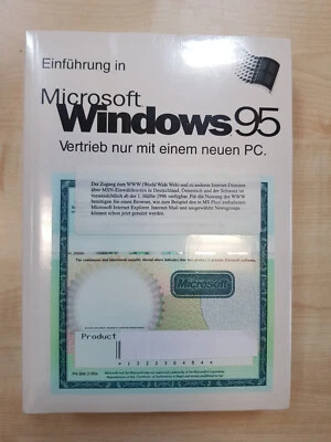 Microsoft Windows 95 Handbuch mit Lizenz, originalverschweißt - Bild 1 von 2