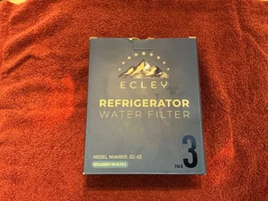 3-Pack ECLEY Refrigerator Water Filter EC-02 Compatible Kenmore Whirlpool New - Picture 1 of 3
