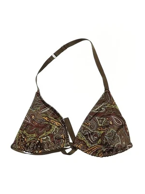 Malia Mills Women Brown Swimsuit Top 34W - Image 1 of 2