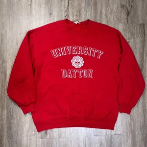 Sudadera De Colección Universidad de Dayton Roja XL Equipo para Deportes Hecha en EE. UU. - Imagen 1 de 7