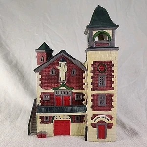 House Lemax Caddington Village Union Fire Company 35078 1993 Porcelain Lighted - Picture 1 of 11