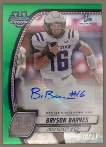 Bryson Barnes 18/99 2024 Bowman U Chrome Prospect Auto ***Read Description*** - Picture 1 of 2