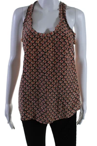 Joie Women's Scoop Neck Sleeveless Silk Tank Top Animal Print Size XS - Picture 1 of 6
