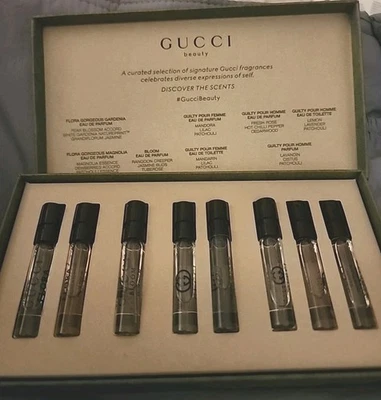 Juego de muestreo de fragancia Gucci de 8 piezas para él y para él Foto 1 de 3