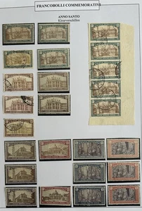 Italien 1924 Das Heilige Jahr MH & gest. - Farbunterschiede - Bild 1 von 1