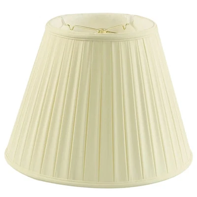 11x18x13.5 Empire BoxPleat Egg Shell Lamp Shade Eggshell - Image 1 of 4