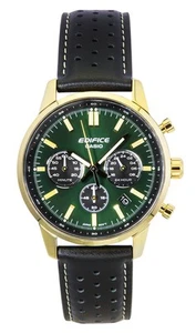 Casio Edifice Analog Chronograph Green Dial Quartz 100M Men's Watch EFR-575CL-3A - Picture 1 of 4