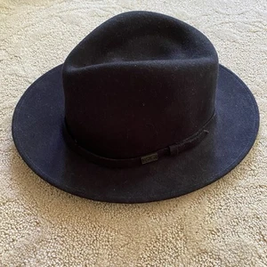 Cappello da cowboy western vintage Bailey in feltro nero pelliccia di lana taglia media made in USA - Foto 1 di 13