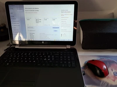 HP Pavilion 15"  GQSQ923 WIN 10 Home + BLUETHOOT + WEBCAM + WIFI - Immagine 1 di 4