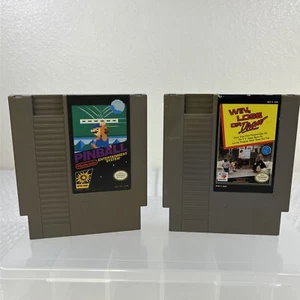 Nes Pinball & Win Lose Or Draw Carts Only Tested! - Picture 1 of 13