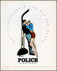 1997 De Rigo police sunglasses risque photo seductive woman retro print ad L11