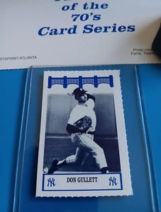 Don Gullett WIZ NY Yankees Of The 70's Baseball Card SGA Rare 1992 Fisher - Picture 1 of 2