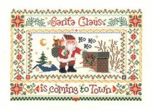 Sandra Cozzolino Counted Cross Stitch Pattern ~ Santa's Coming~ 1912 - Picture 1 of 1