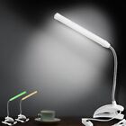 Bedside Adjustable Usb Table Lamp Clip-On Clamp Led Reading Light Desk Reading
