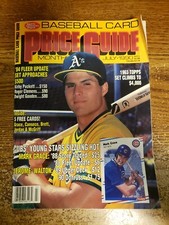 Vintage Baseball Card Price Guide Monthly July 1990-Jose Canseco 5 Uncut Cards