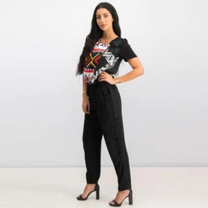 Desigual Marie Kurzarm Oversize Jumpsuit schwarz Kombi Größe 32 - Bild 1 von 9