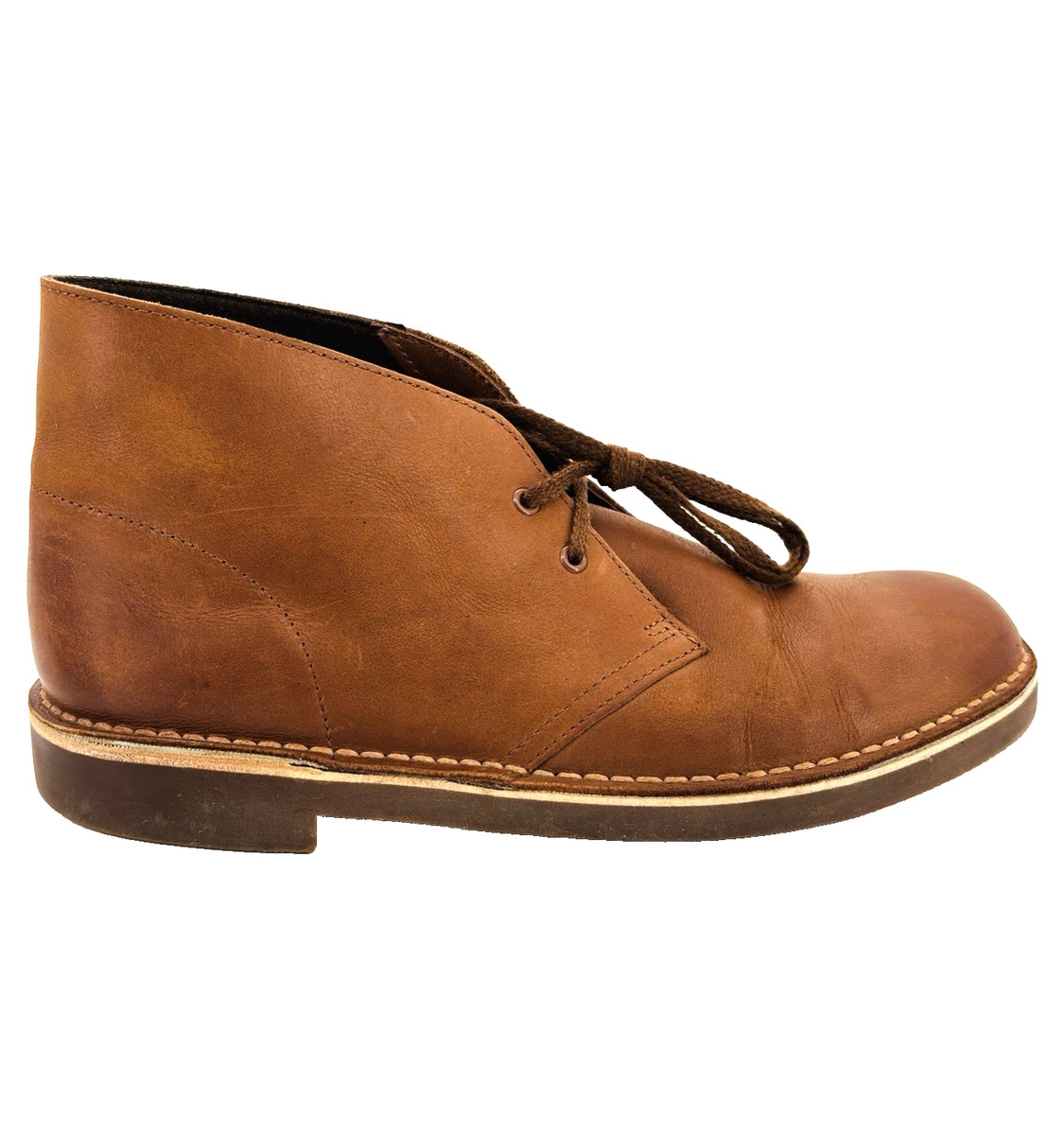 Mens 8 M Clarks Bushacre 2 Brown Oiled Leather 2 Eye Desert  display picture 3