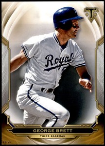 George Brett 2019 Topps Triple Threads 5x7 Gold #25 /10 Royals