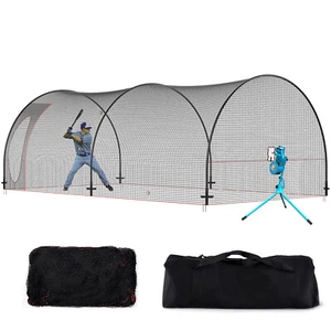Uimoso 22FT Softball Baseball Cage Net and Frame Heavy Duty Pitching Cage - Picture 1 of 12