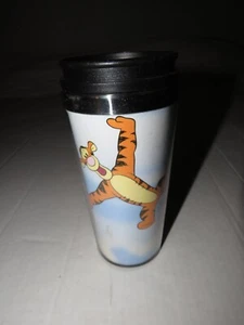 Vintage Disney Tiger Winnie The Pooh Travel Mug Tumbler Stainless Steel With Lid - Picture 1 of 5