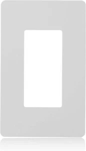 Lutron Claro 1 Gang Dekorateur/Wippe Wandplatte, glänzend, weiß (1er Pack) | CW-1-WH - Bild 1 von 9