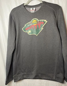 Minnesota Wild NHL Youth XL (18/20) Kid's Pullover Gray Crewneck Sweater - Picture 1 of 5