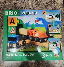 BRIO WORLD Starter Lift and Load Set PART A 33878 NEW 3+ 2018 RARE in USA
