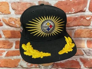 vintage Pittsburgh Steelers Annco sunburst Super Bowl strapback hat w gold leaf - Picture 1 of 10