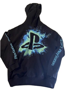 Play Station H&M Boys Hoodie Size 12/14 Long Sleeve Center Graphic Navy - Picture 1 of 4