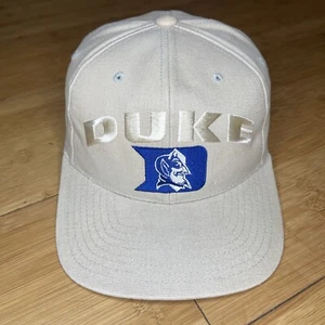 VTG American Needle Duke Blue Devils Tan Beige Big Stitch 90s Strapback Hat Rare - Picture 1 of 14