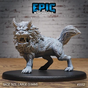 Fu Dog Guardian A von Epic Miniatures RPG D&D Pathfinder 3D Druck - Bild 1 von 2